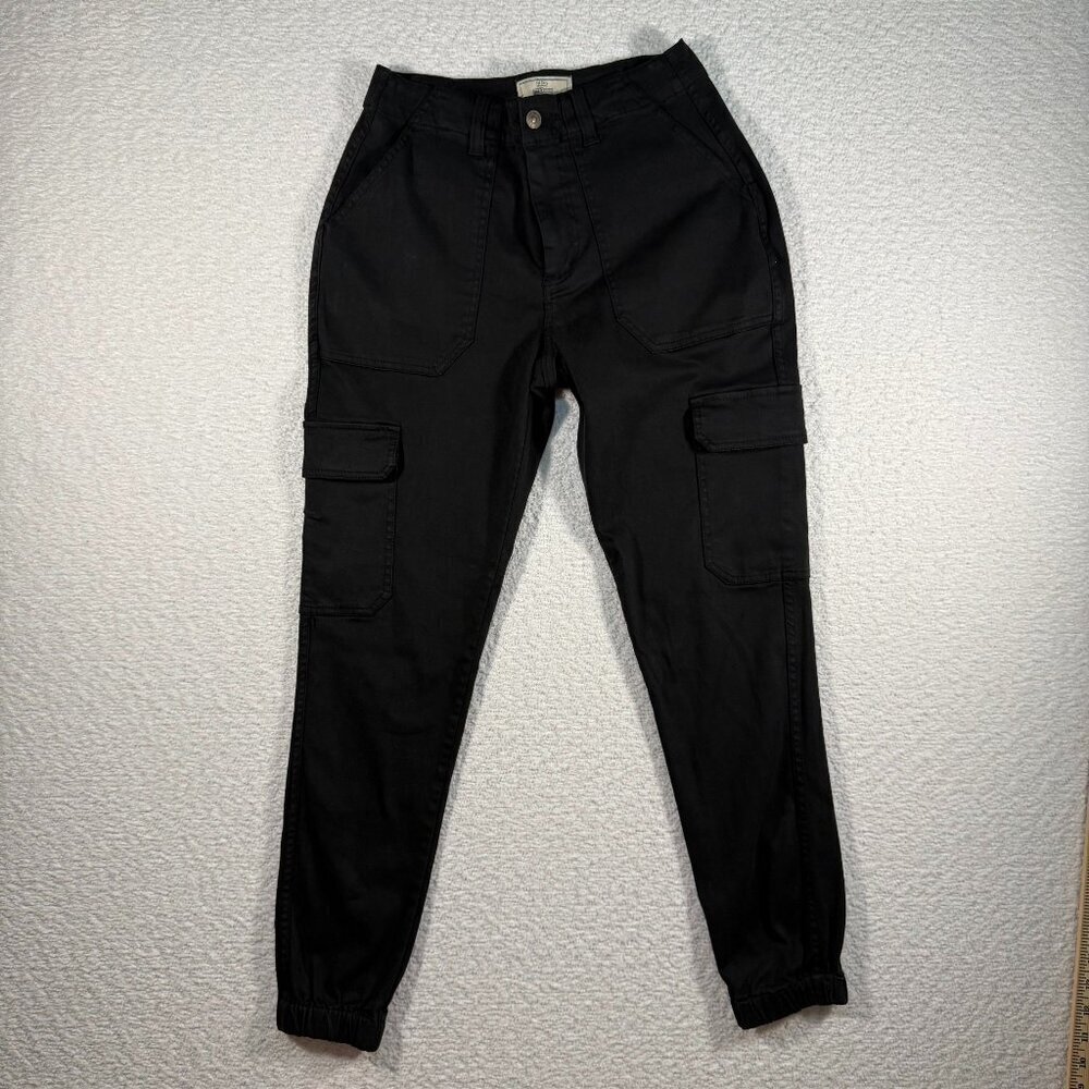 FatFace Hythe Black Cargo Trousers womens size 4 regular